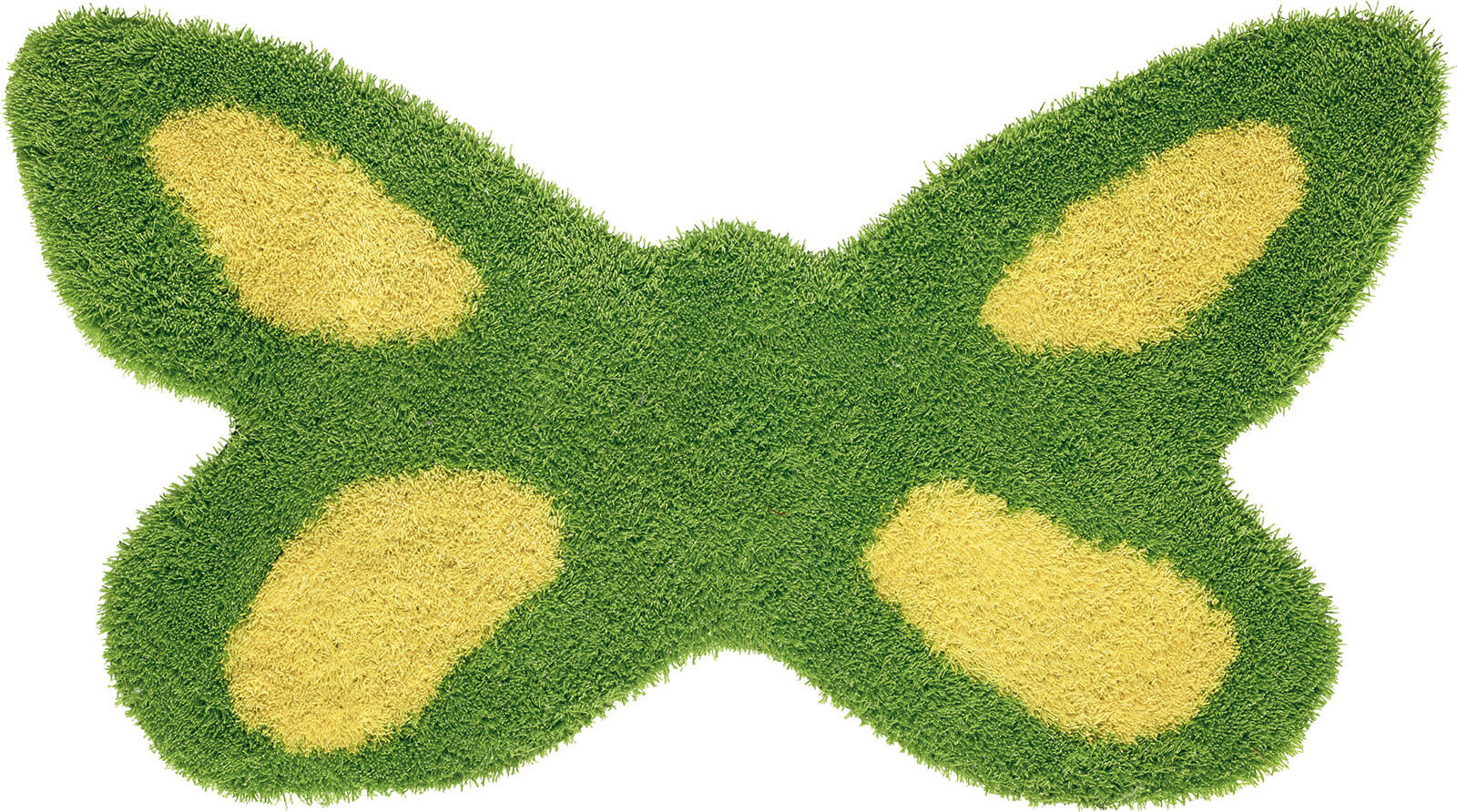 Childrens Lime / Yellow Italian Sitap Rug