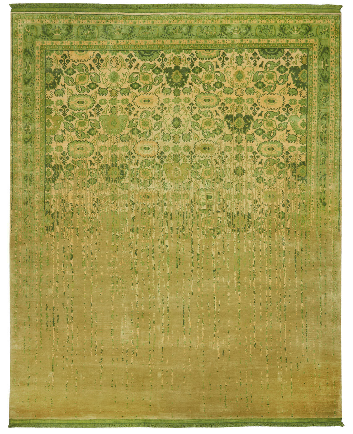 Bidjar Hand-knotted Green Rug