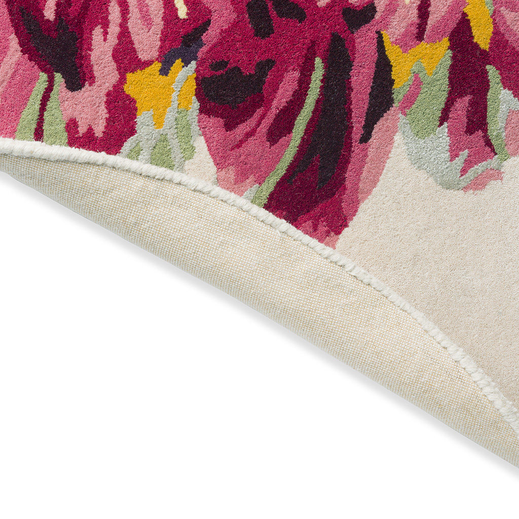 Gosford Floral Round Rug ☞ Size: Round 6' 7" (Ø 200 cm)