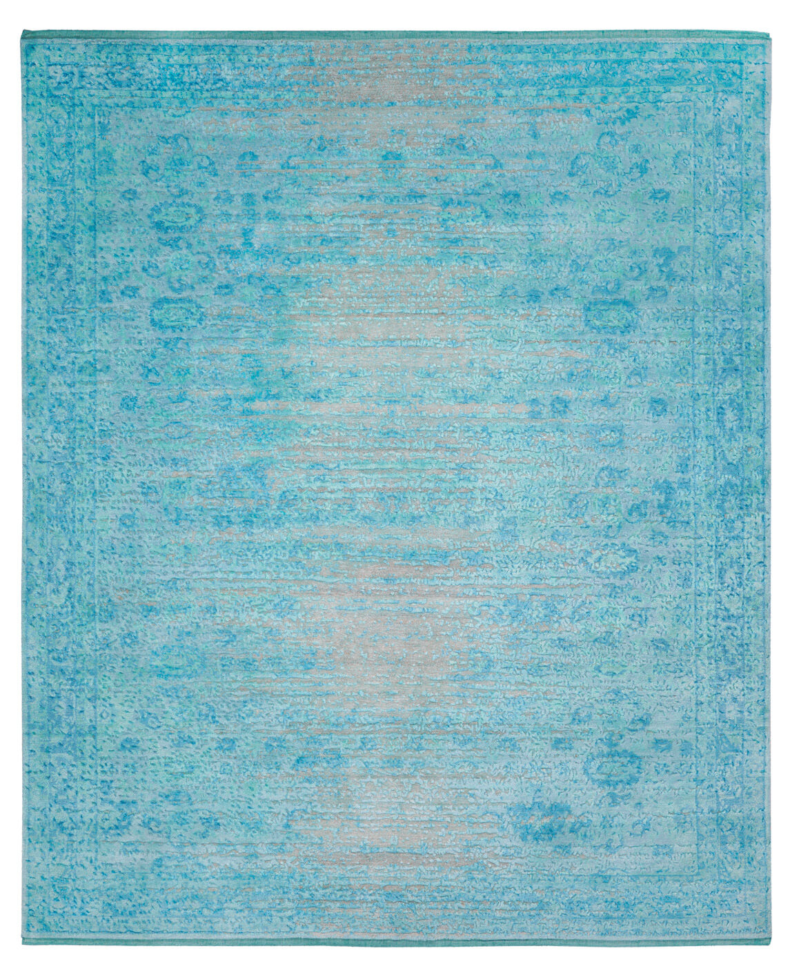 Bidjar Hand-knotted Aqua Rug