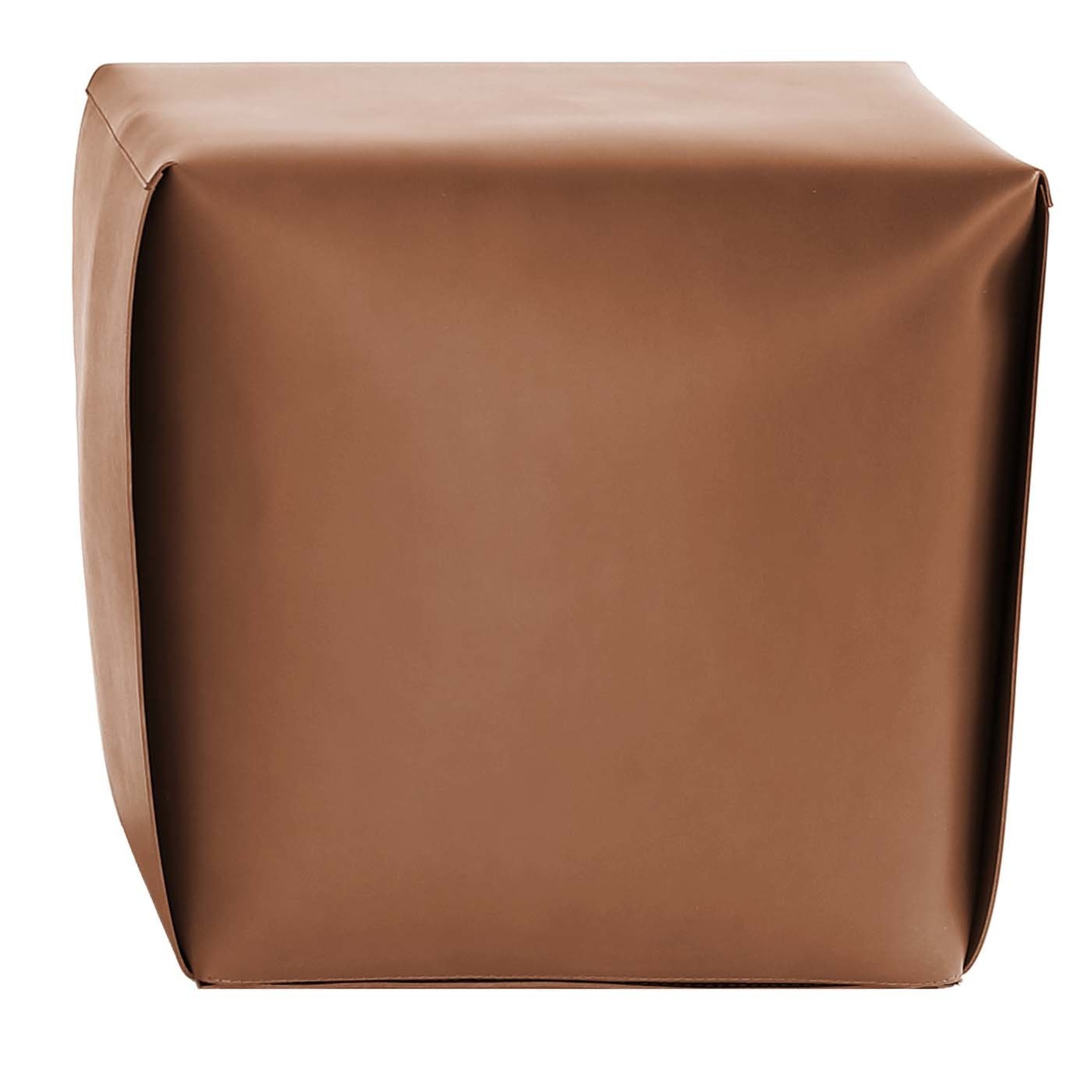 Tall Bao Leather Ottoman