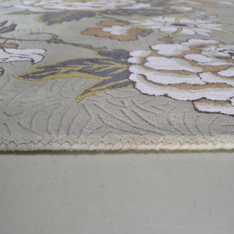 Floral Wool & Viscose Rug