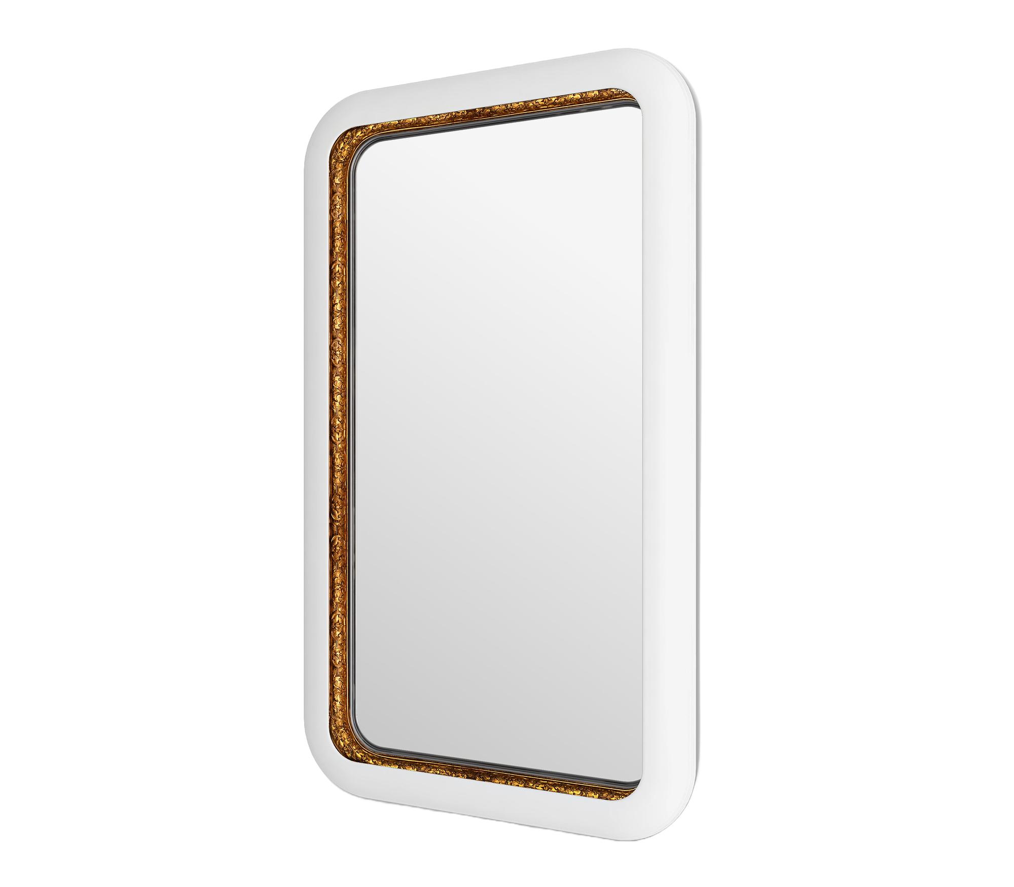 Arc White Rectangular Mirror