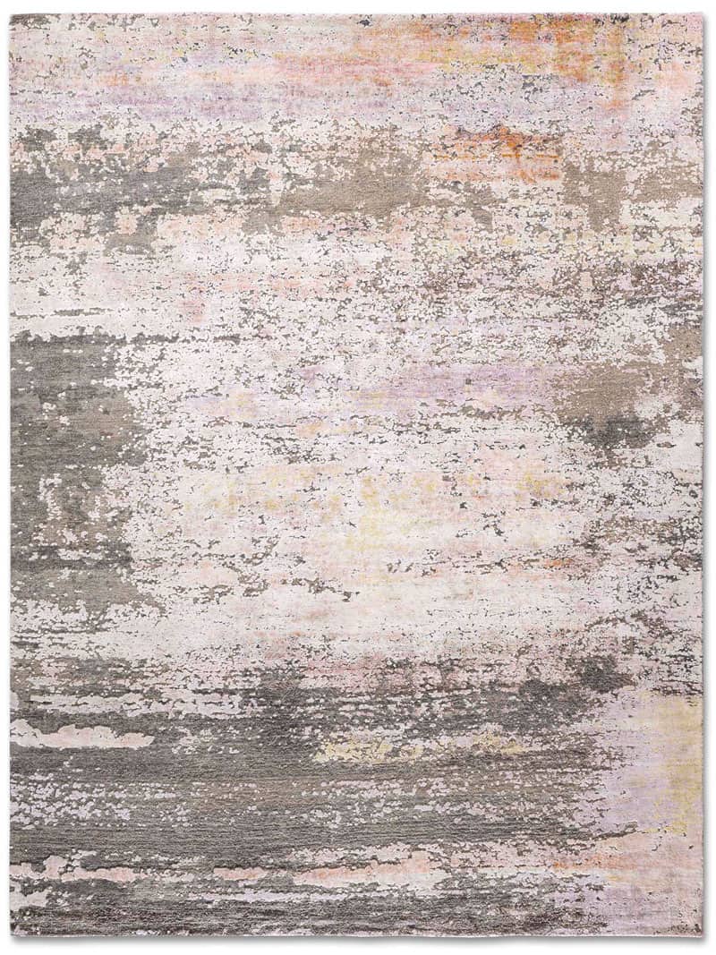 Soft Pink Hand-Woven Rug