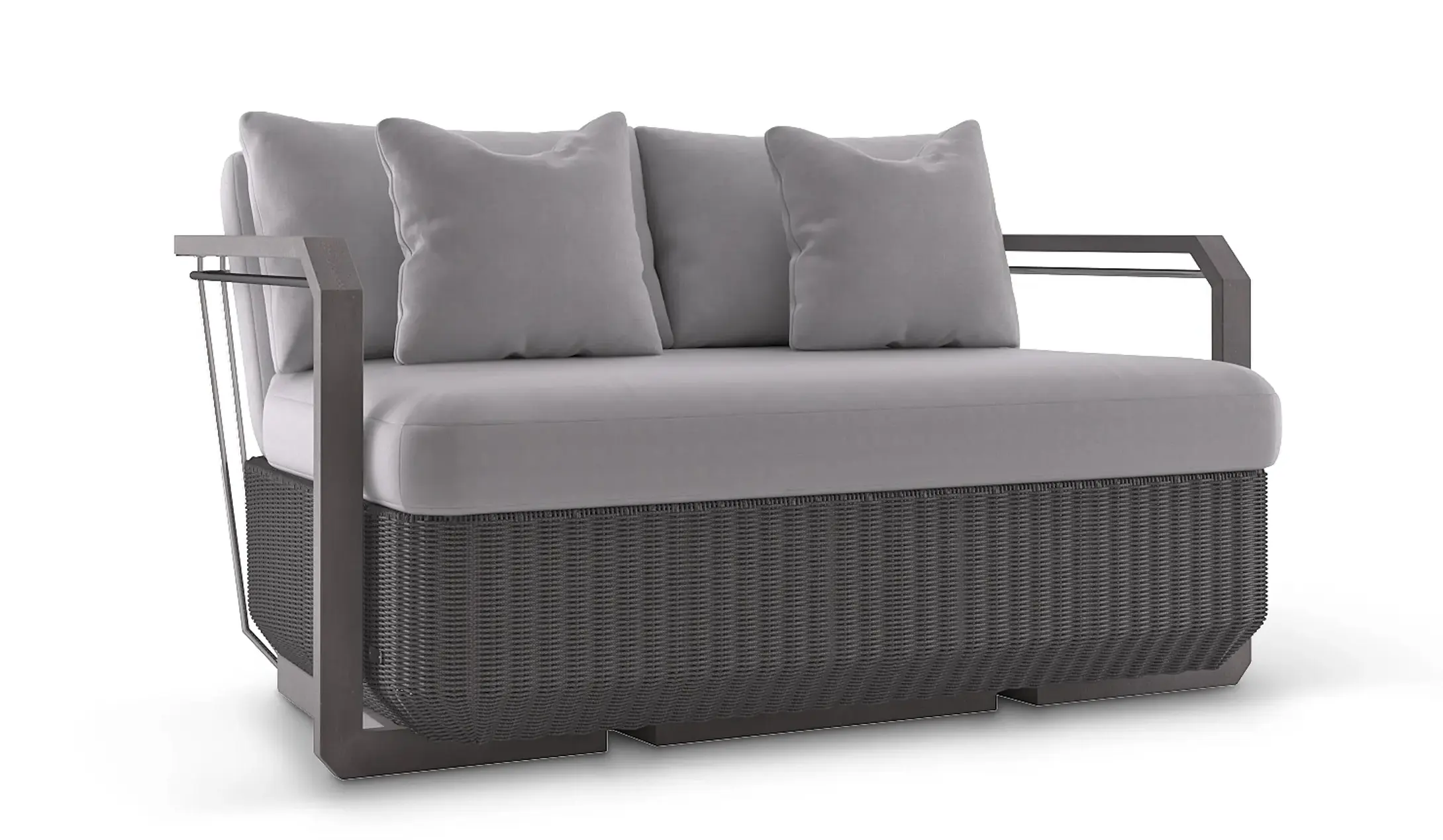 Heritage Grey Two-Seat Sofa