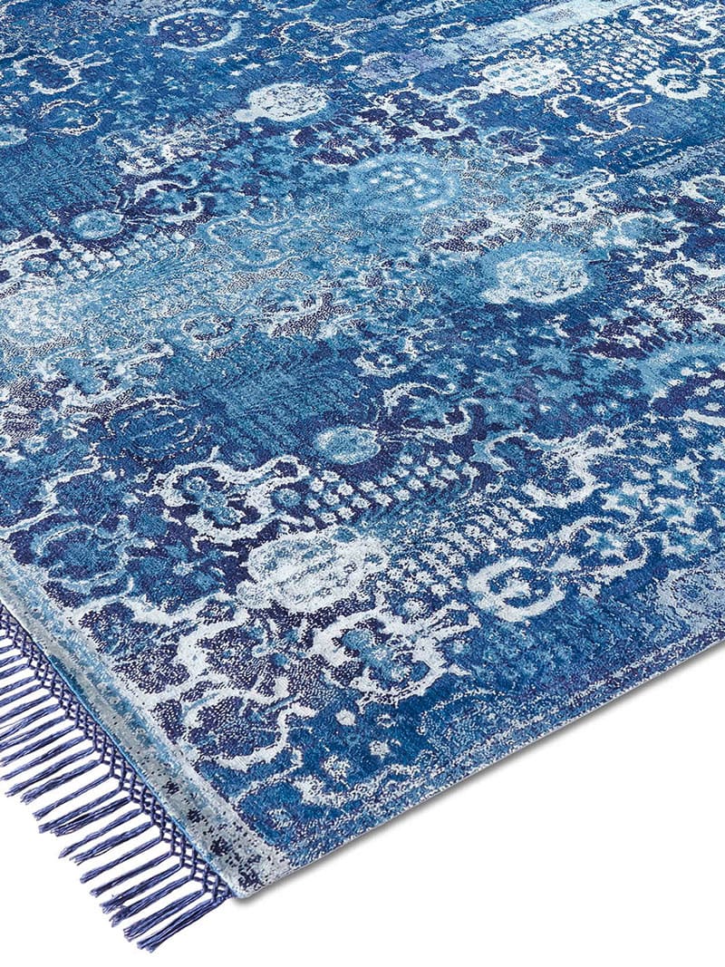 Woods Blue Exquisite Handmade Rug