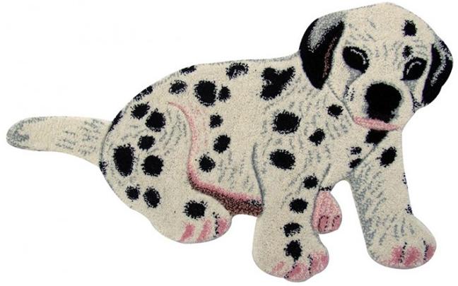 Animals Dog Ivory / Black Hand-Tufted Rug