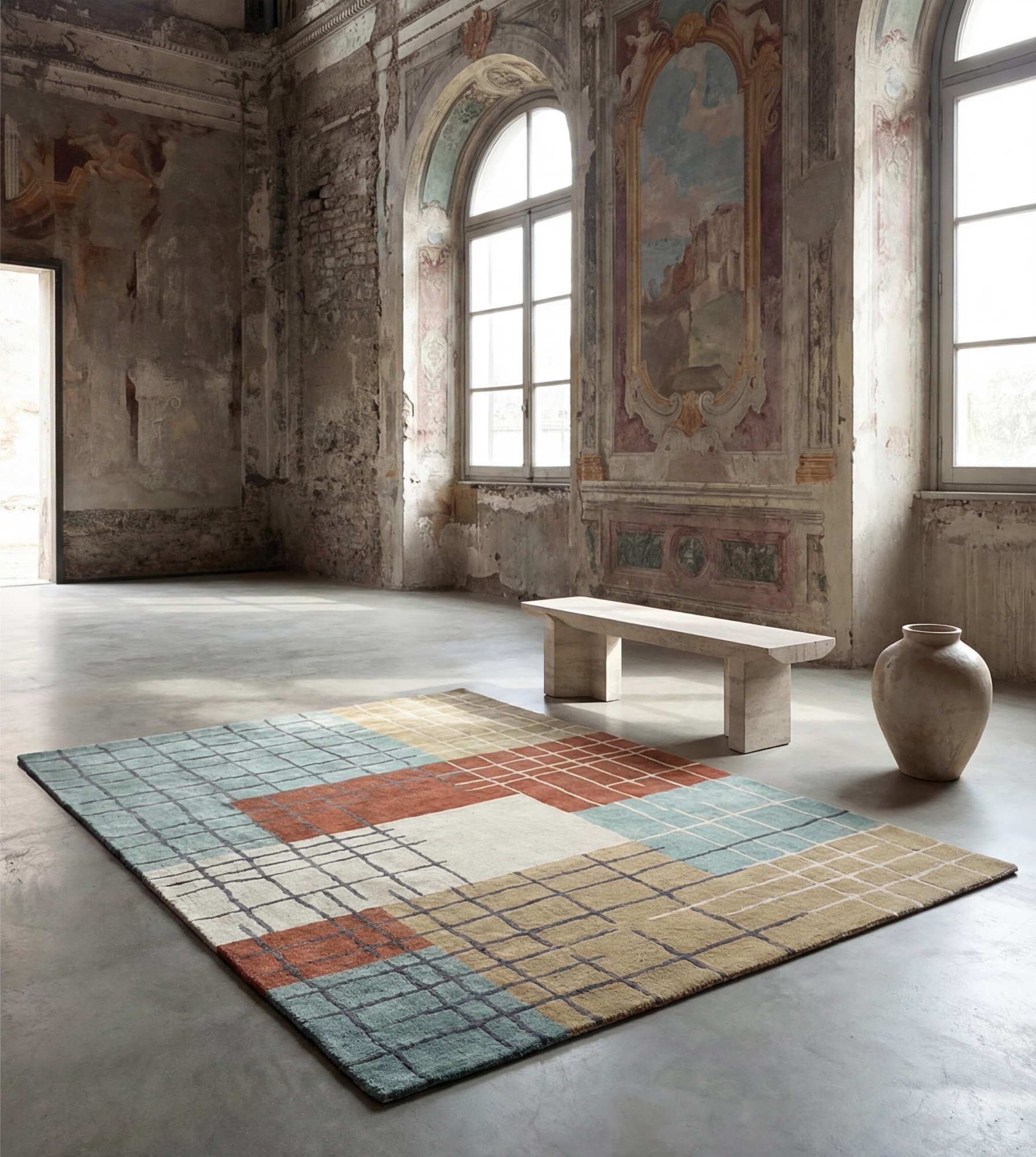Galerie Grid Handcrafted Rug
