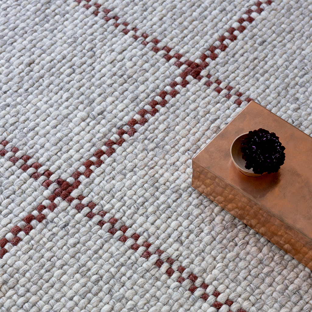 Ash Stone Check Rug | Size: 6' 7