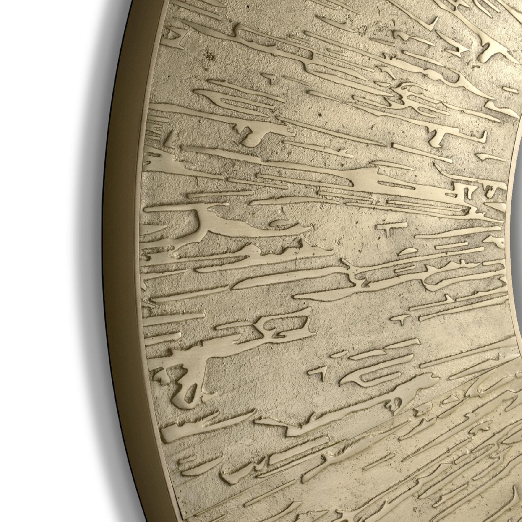 Round Brass Accent Mirror