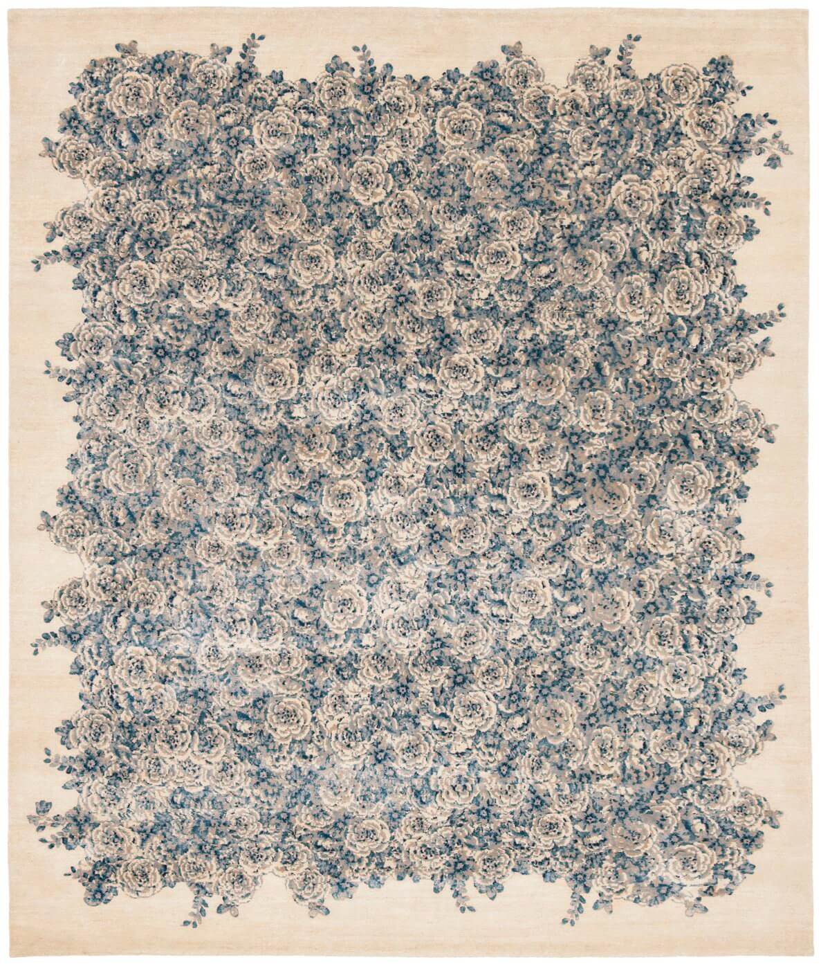 Hand-knotted Wool / Silk Rug