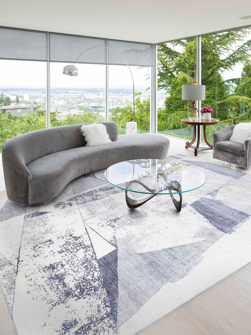 Original Grey Luxury Handmade Rug