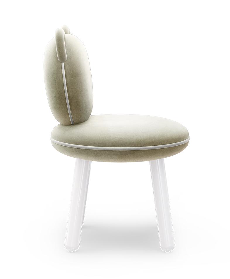 Fluffy Bear Cream Kids Chair