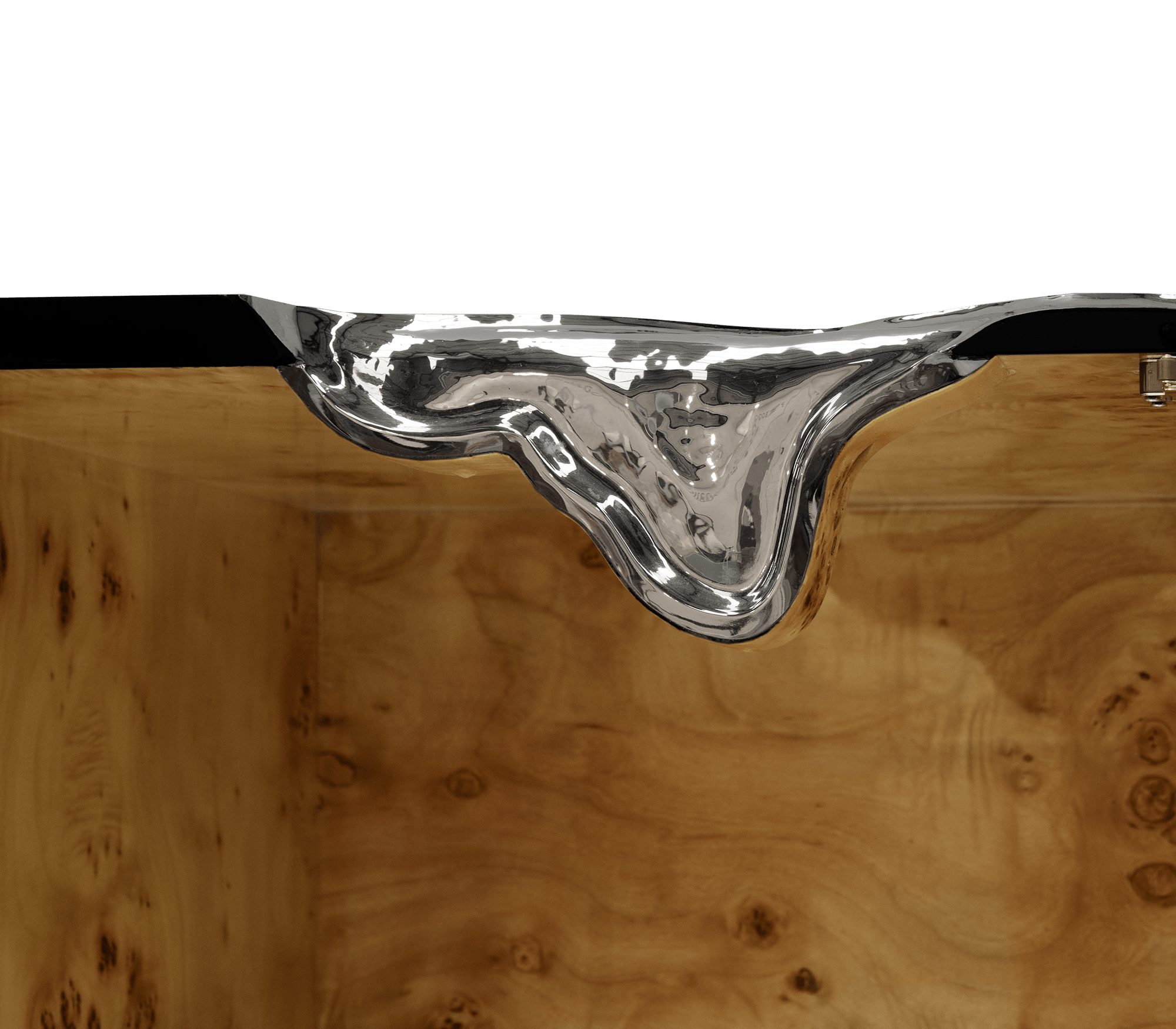 Fissure Silver & Black Sideboard