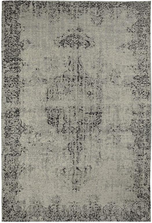 Dark Grey Flat Woven Vintage Rug ☞ Size: 5' 3" x 7' 9" (160 x 235 cm)