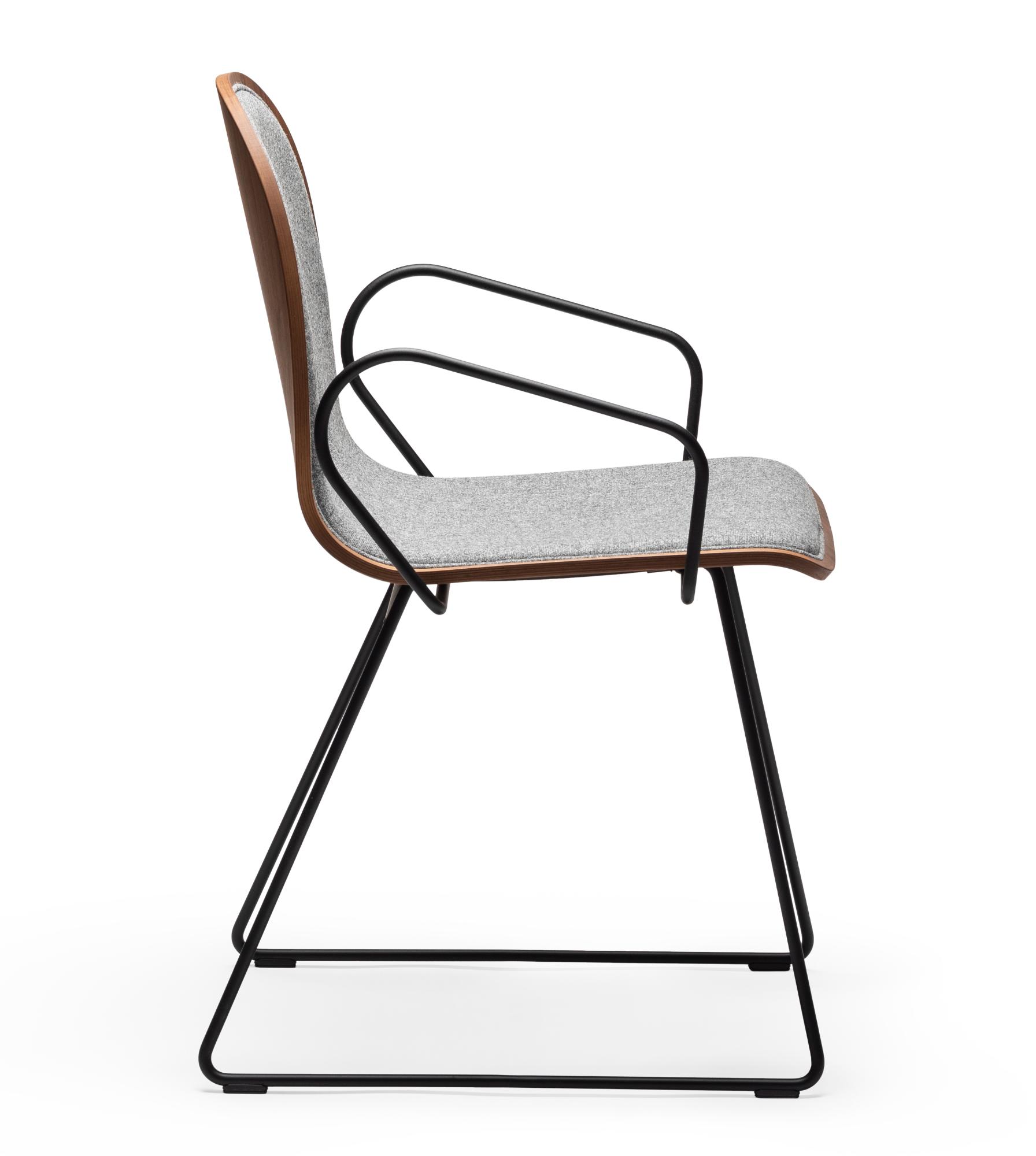 Gotham Woody SL-P-I Grey Chair with Armrests