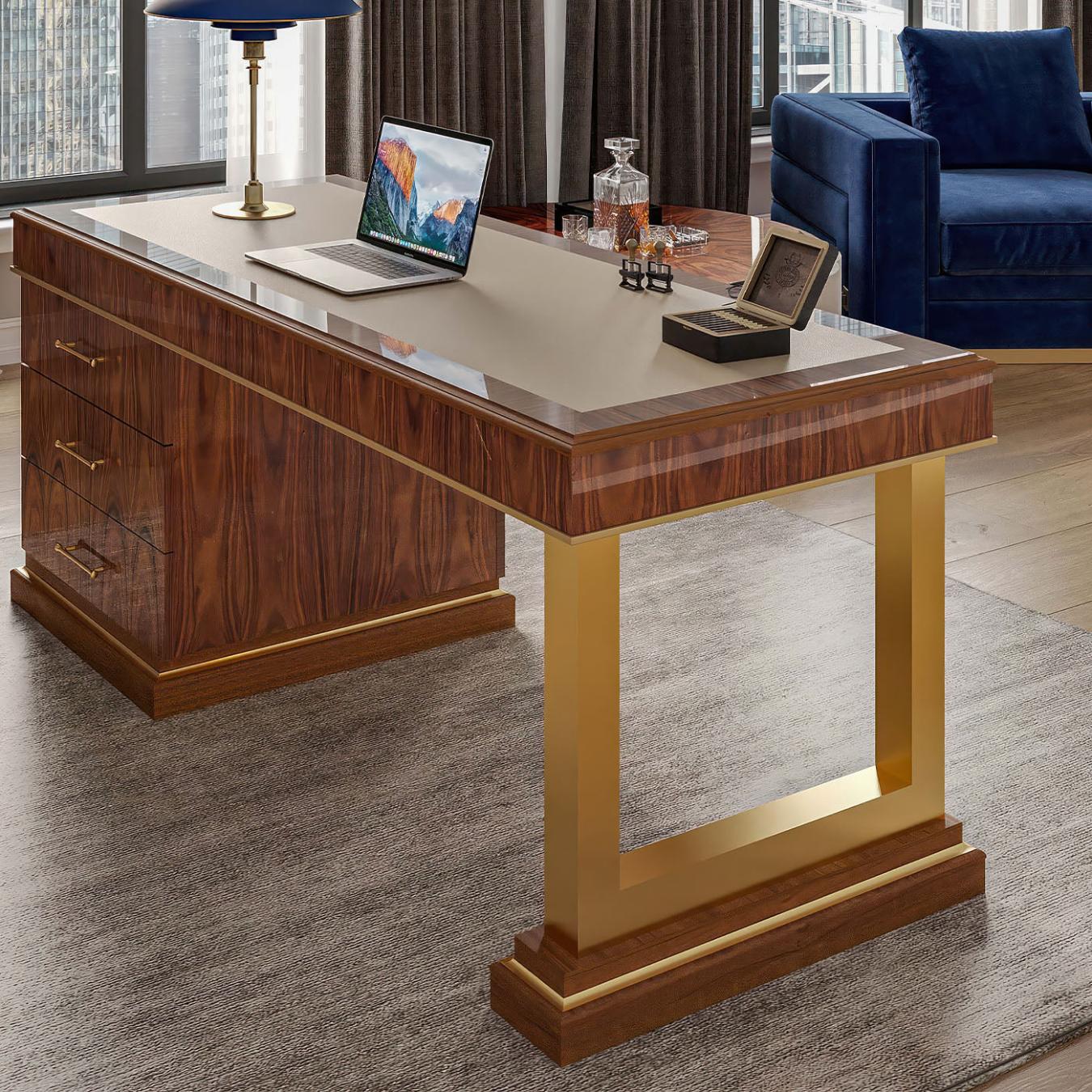 Leather-Top Writing Desk