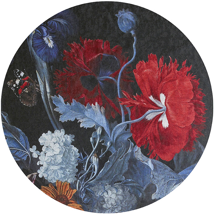 Floral Multi Rug ☞ Size: 6' 7" x 9' 6" (200 x 290 cm)