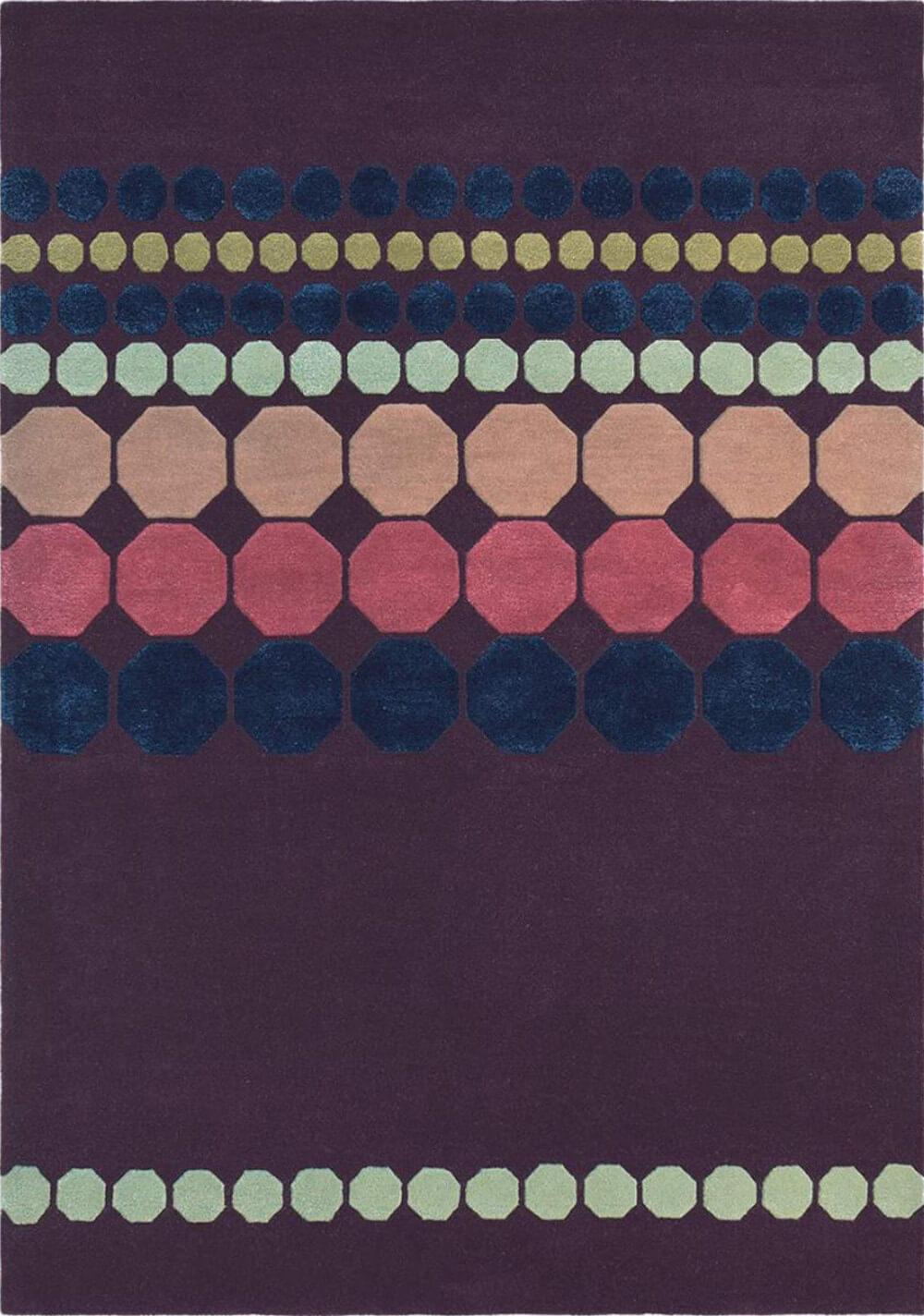 Barren Puprle Premium Rug | Size: 4' 7