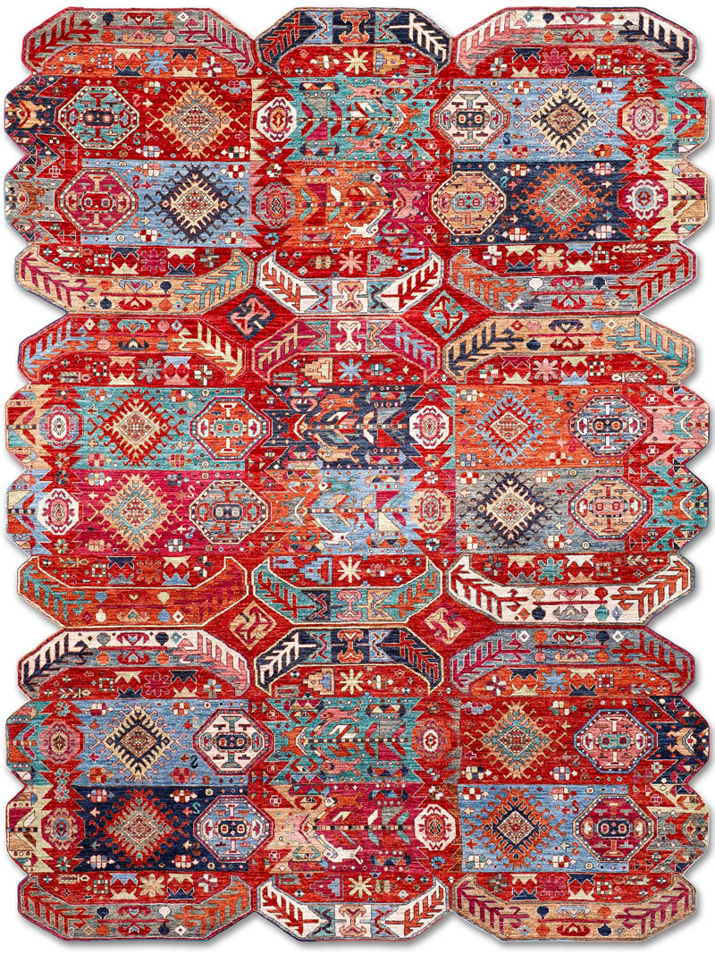 Multishape Hand-Woven Rug