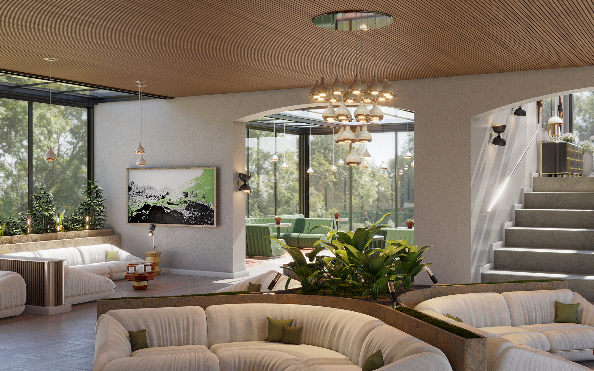 Grace 41 Chandelier Suspension Lamp - 2