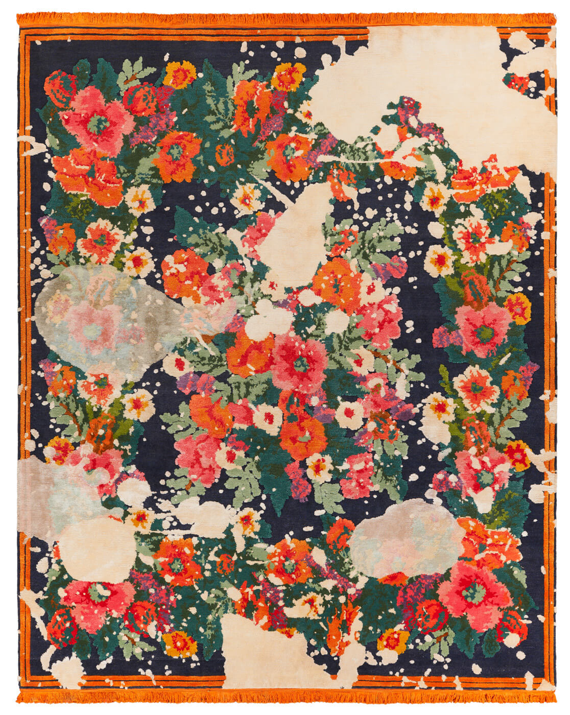 Traditional Handmade Floral Rug