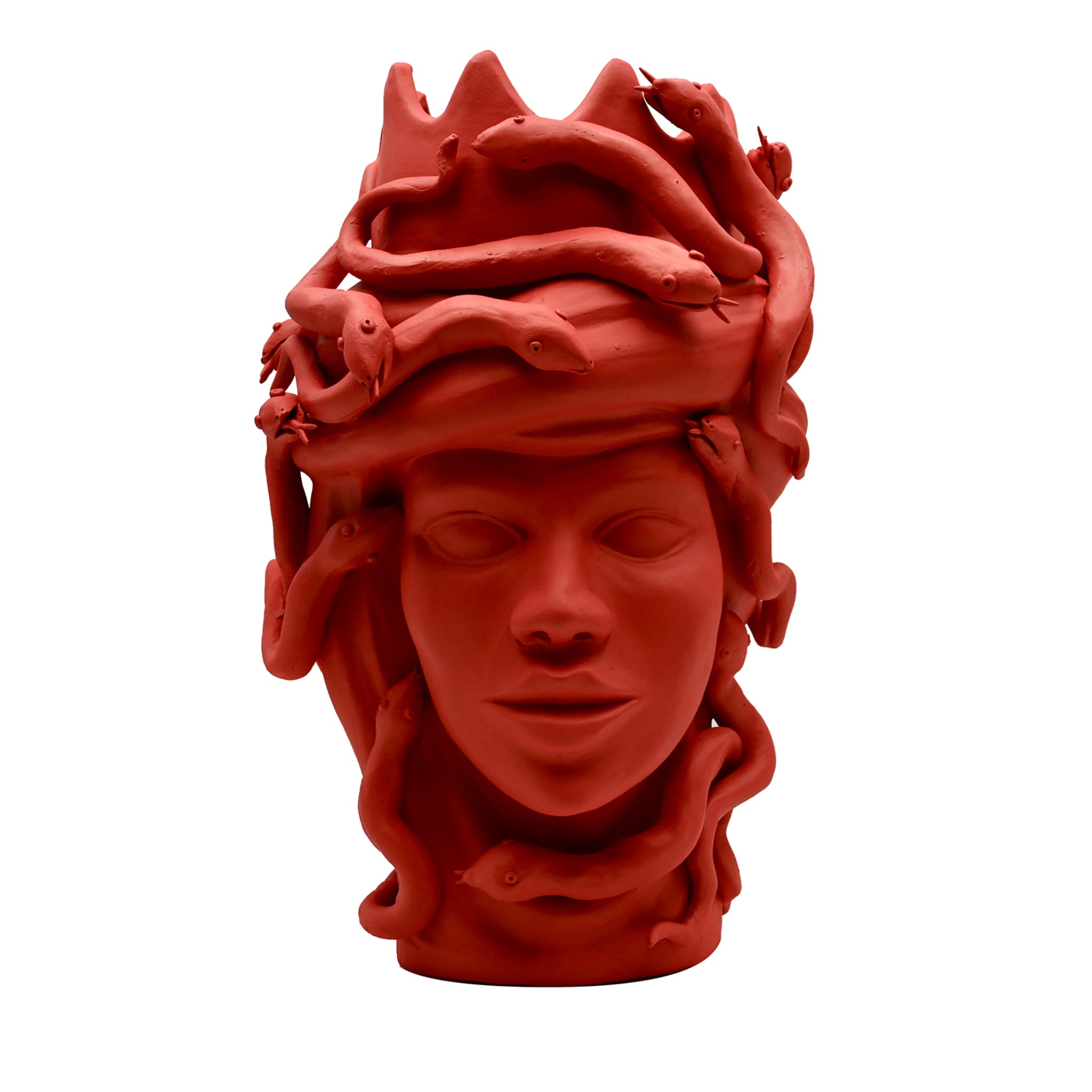 Moor's Head Red Sculpture