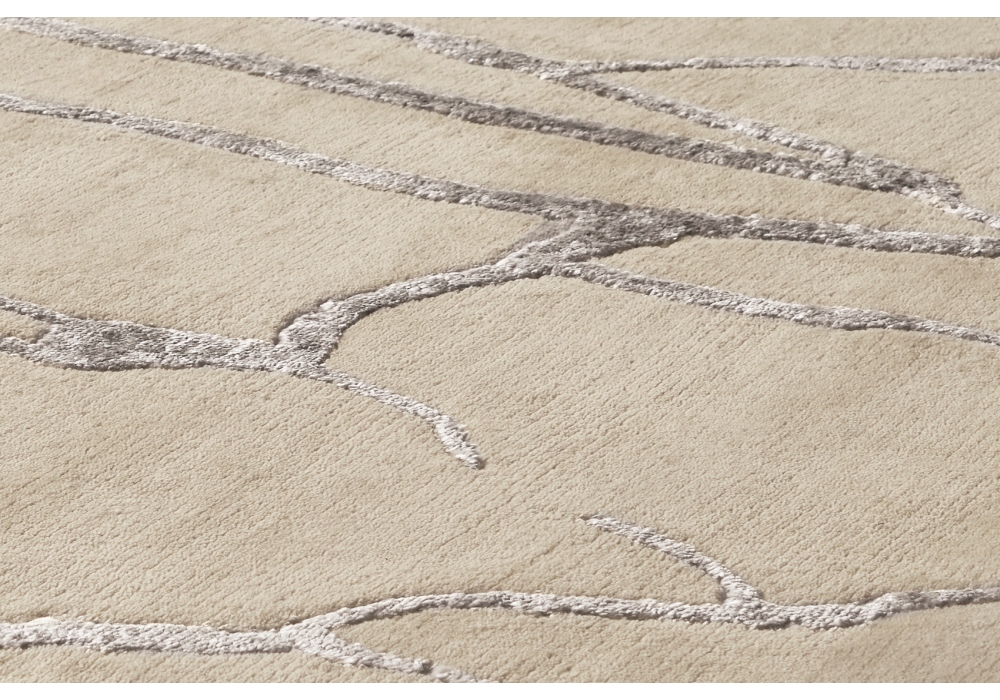 Raindrops Wool / Viscose Hand-Knotted Rug