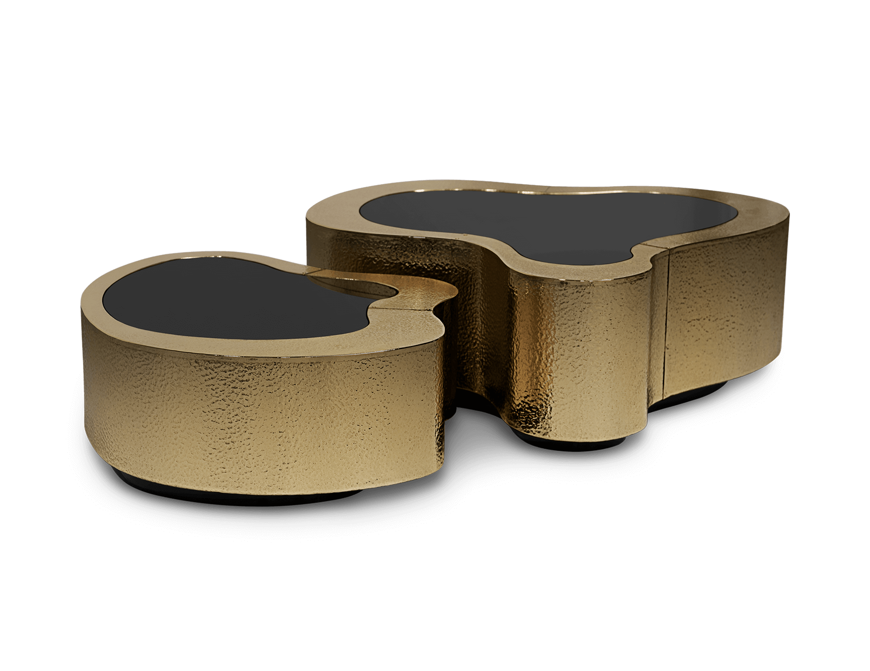 Crest Hammered Patina Coffee Table Set