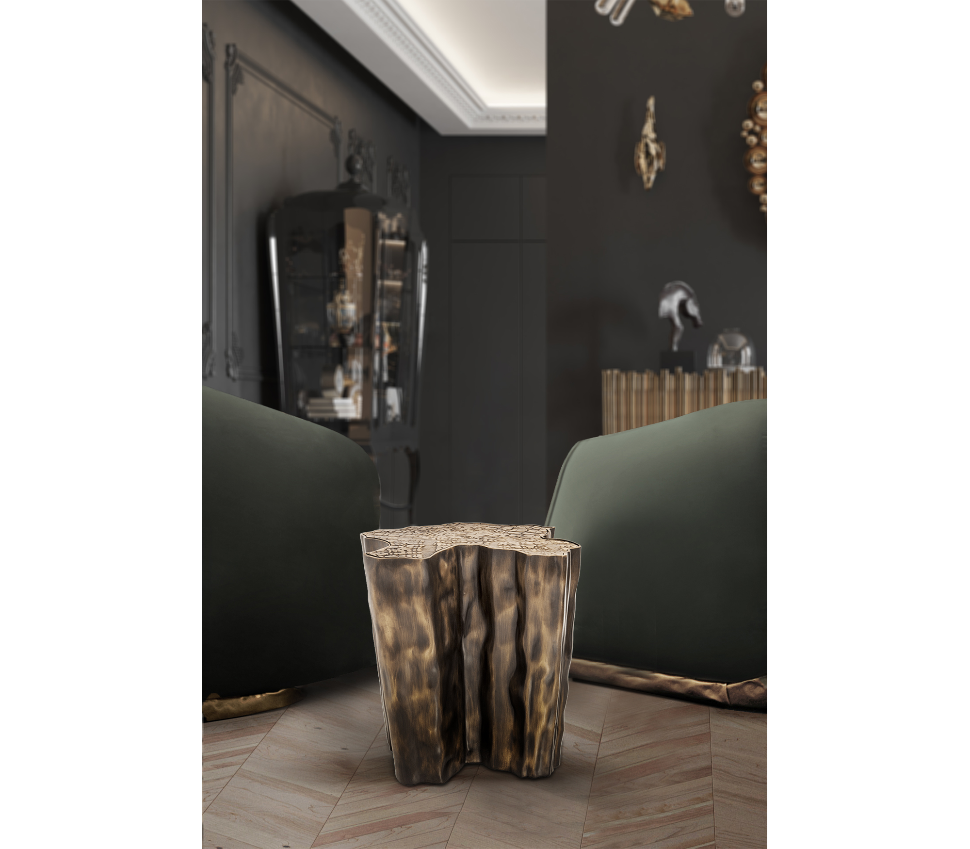 Spectrum Patina Side Table