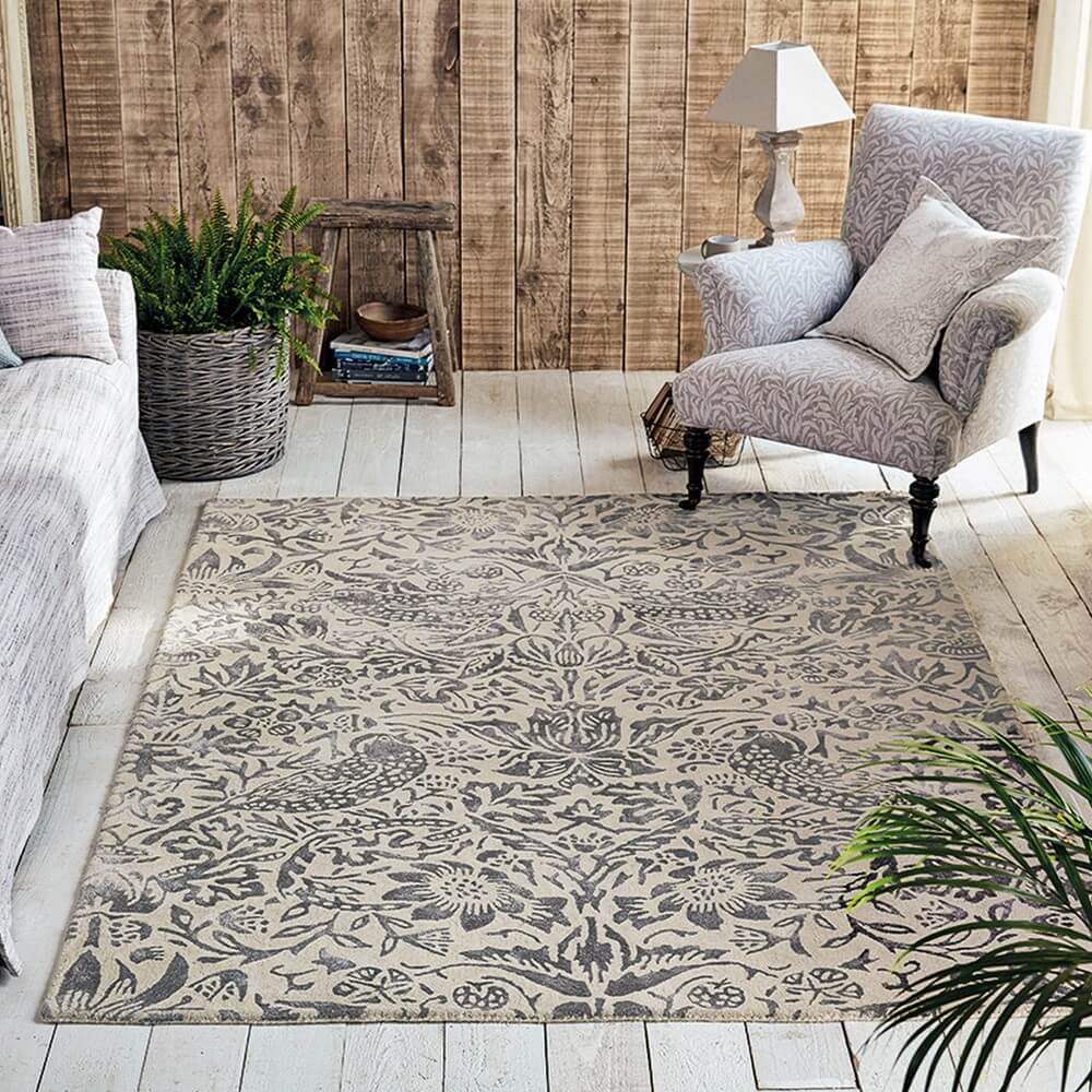 Designer Handtufted Beige & Grey Rug