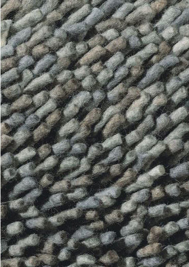 Wool Felt Shag Grey Rug Steel 78904 ☞ Size: 200 x 250 cm