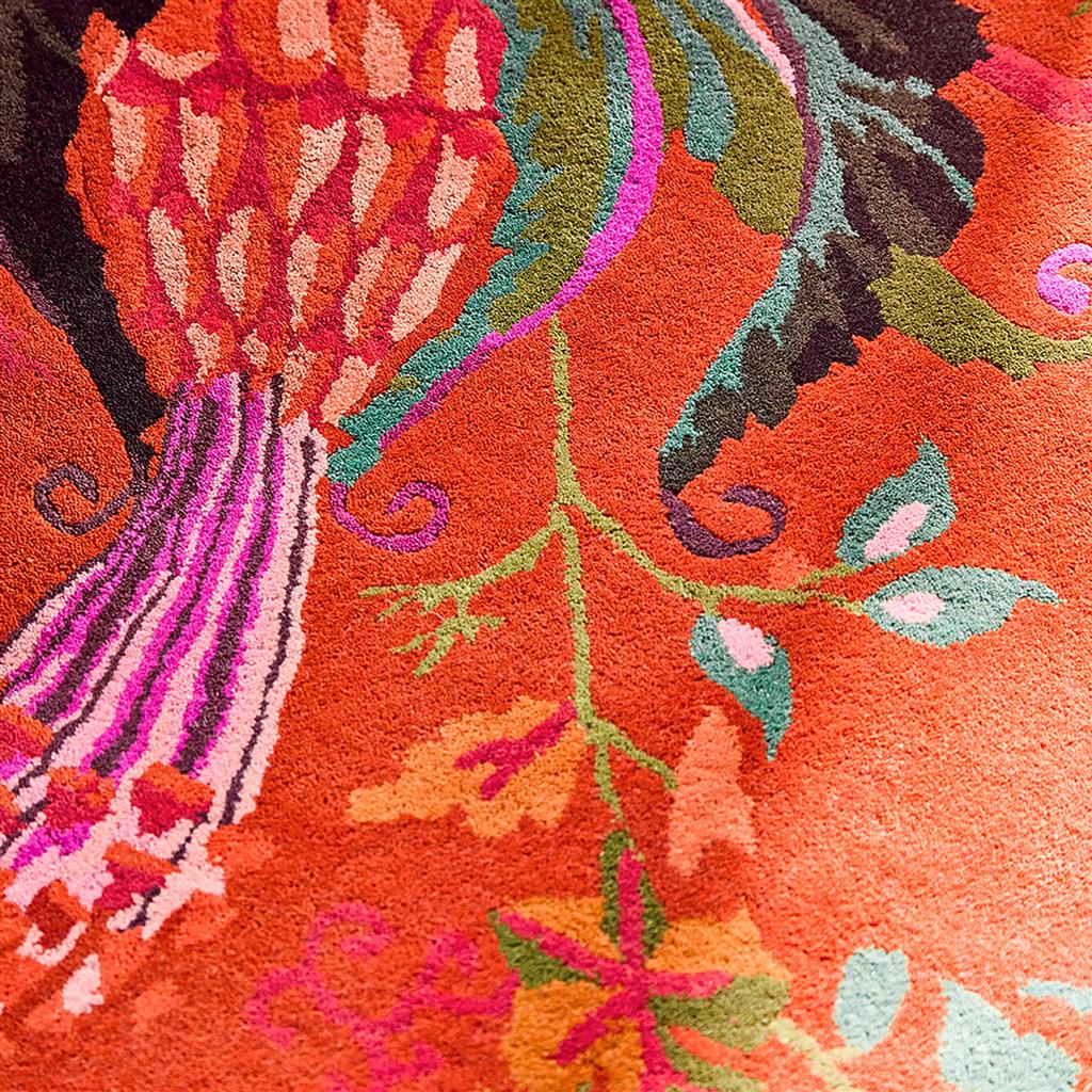 Amber Lime Floral Rug