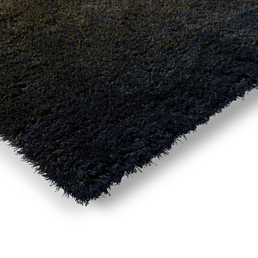 Shade High Plie Indigo Wool Rug ☞ Size: 6' 7" x 10' (200 x 300 cm)