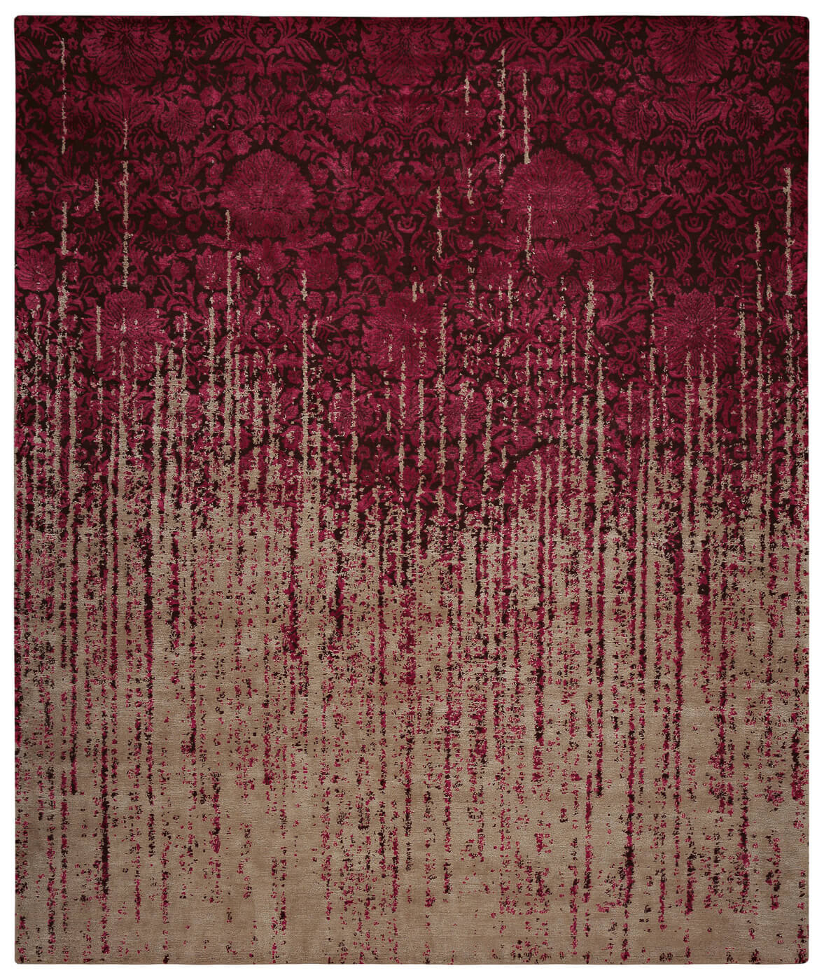 Verona Hand-knotted Red Rug