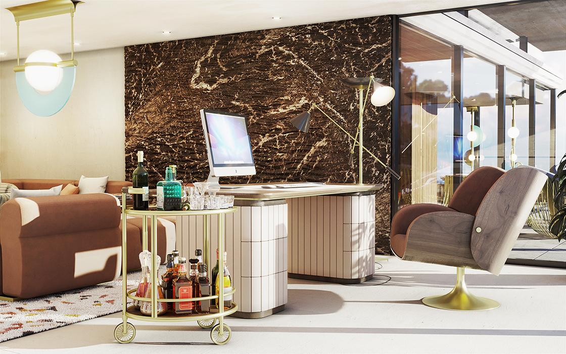 Beckham Beverage Cart - 4