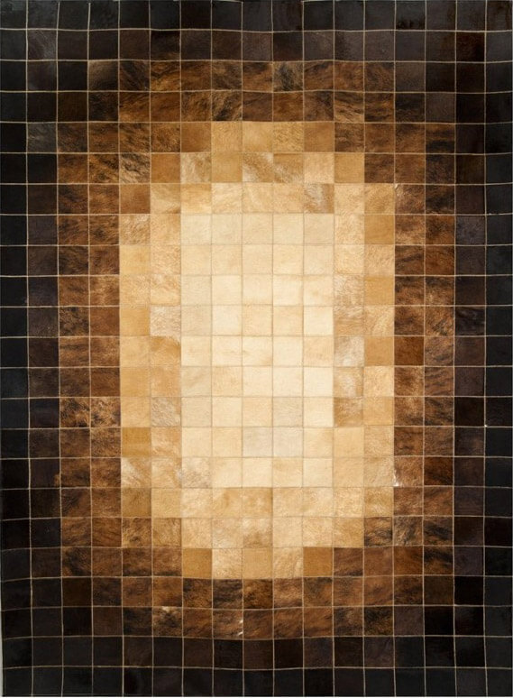 Vergina Cowhide Brown Rug