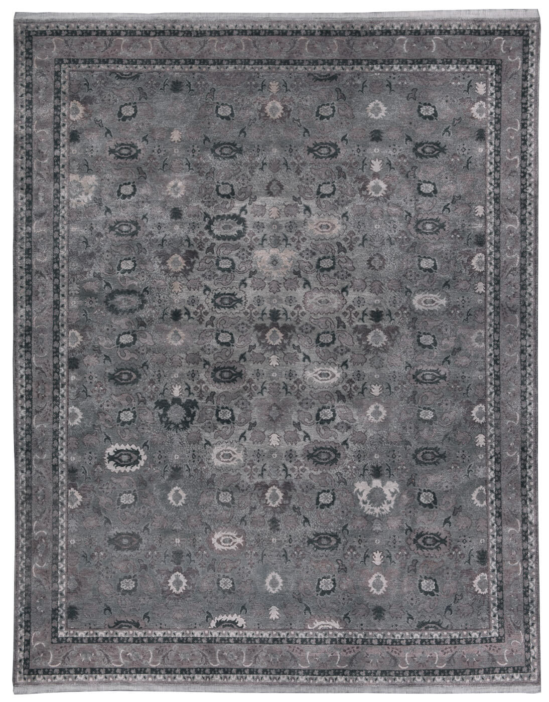 Bidjar Hand-knotted Grey Rug