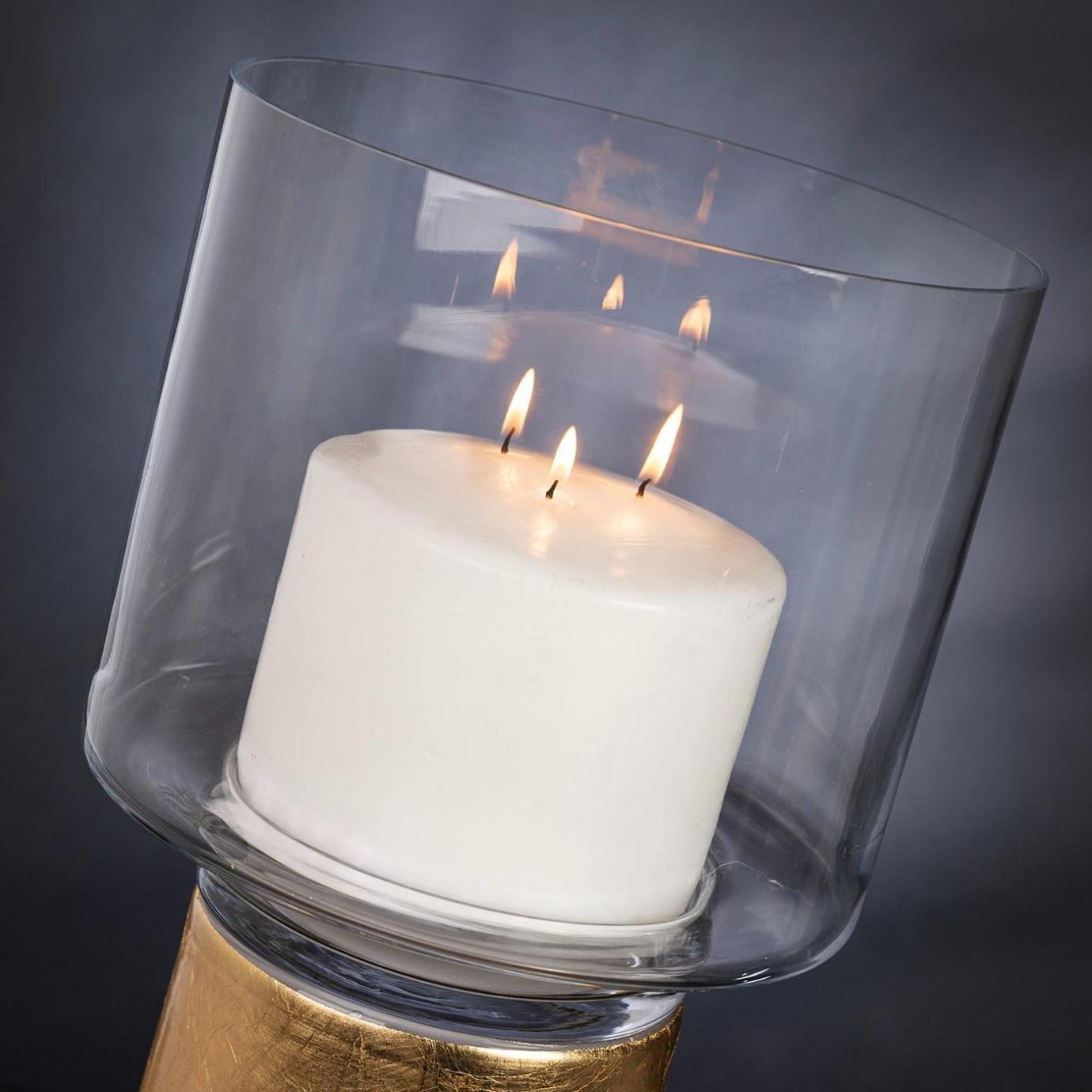 One Gold Candleholder