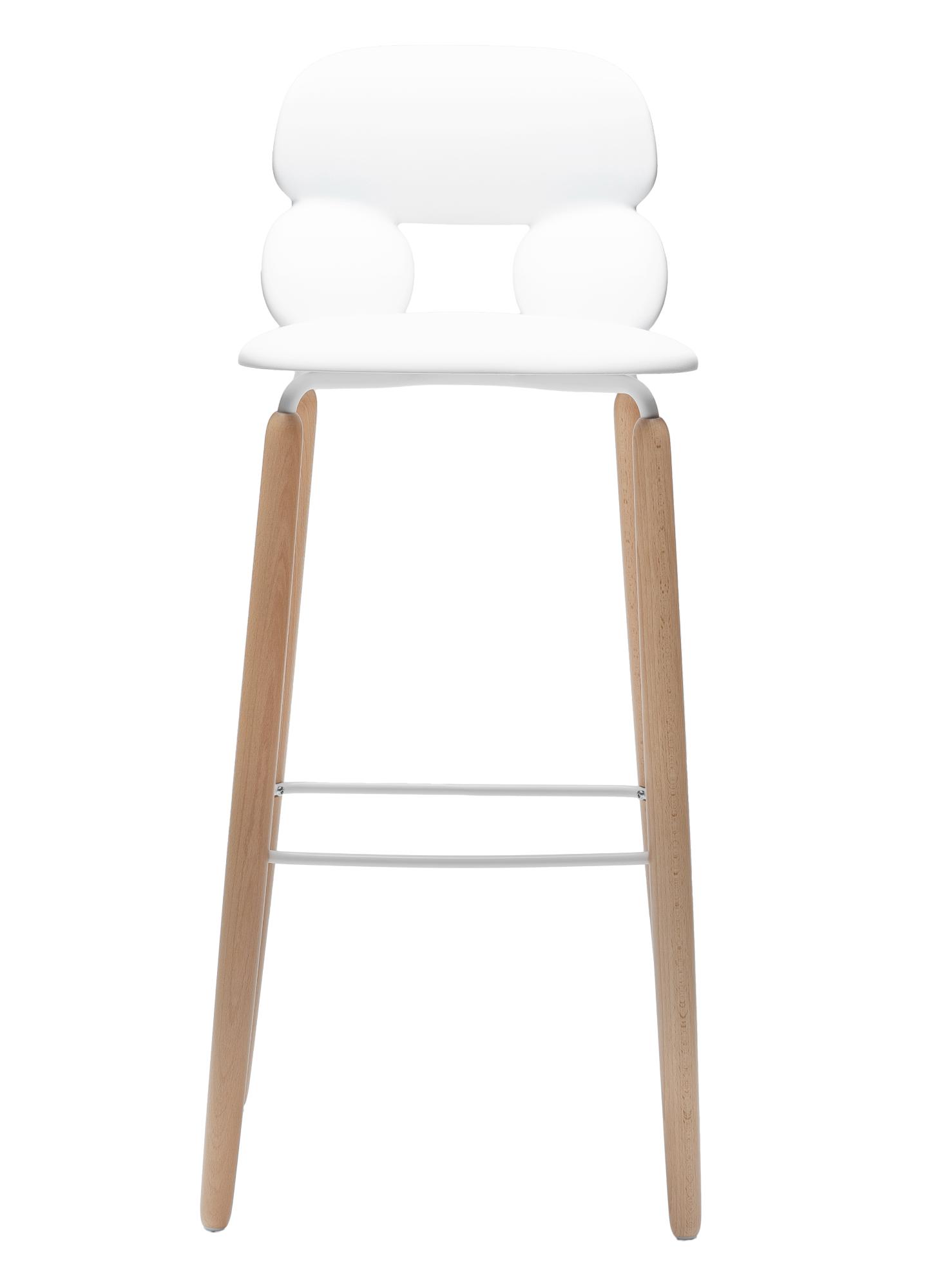 Nube W SG-80 White Bar Stool