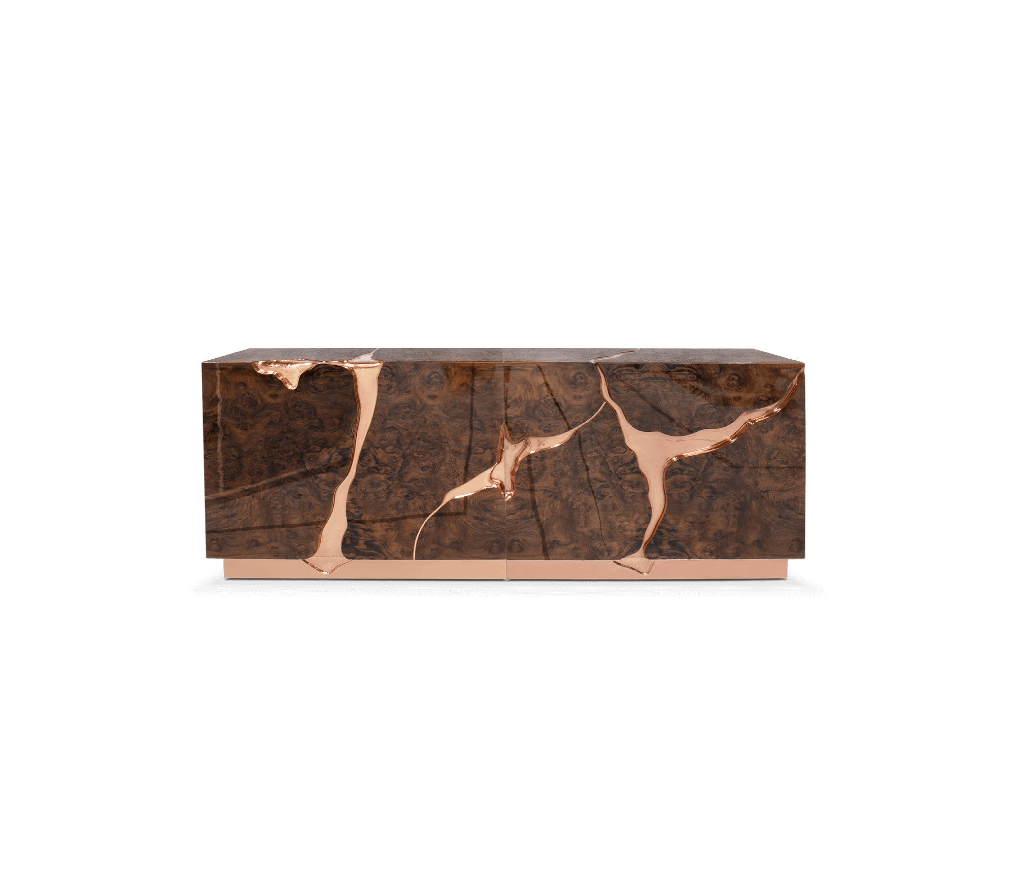 Fissure Rose Gold Sideboard