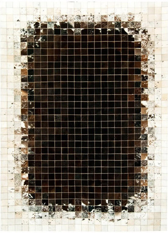 Mosaic Cowhide Rug ☞ Size: 60 x 120 cm