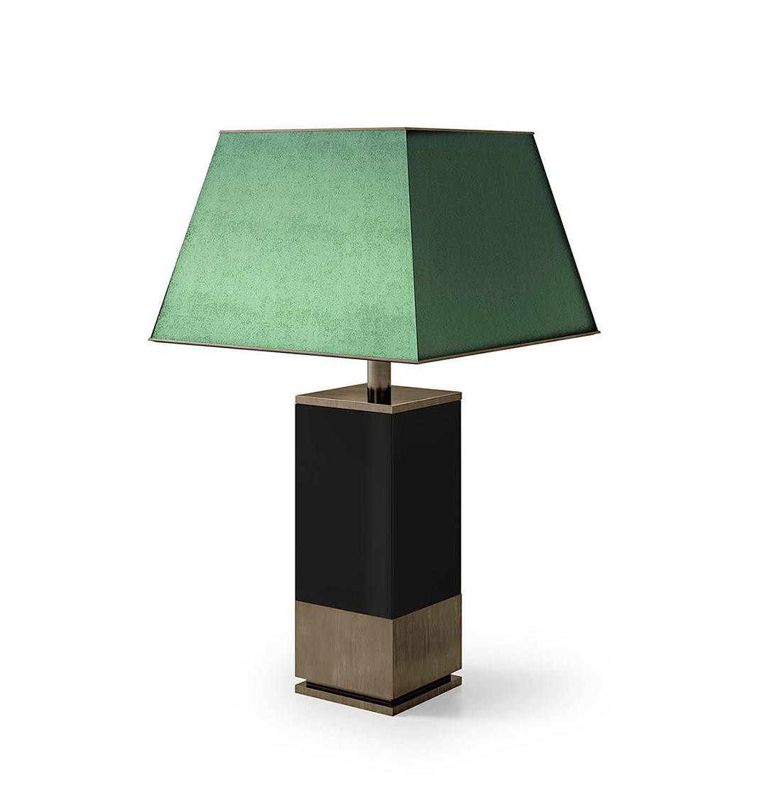 Modern Large Table Lamp with Bronze Base