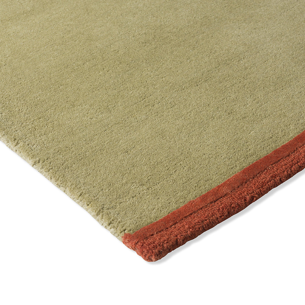 Decor State Soft Green Handwoven Rug ☞ Size: 4' 7" x 6' 7" (140 x 200 cm)
