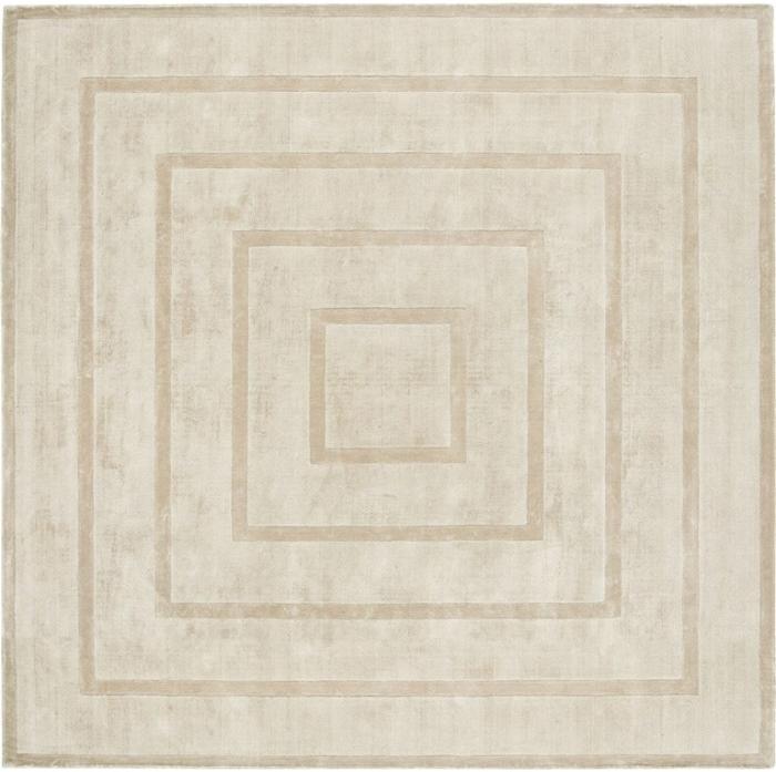 Border Tencel Beige Rug