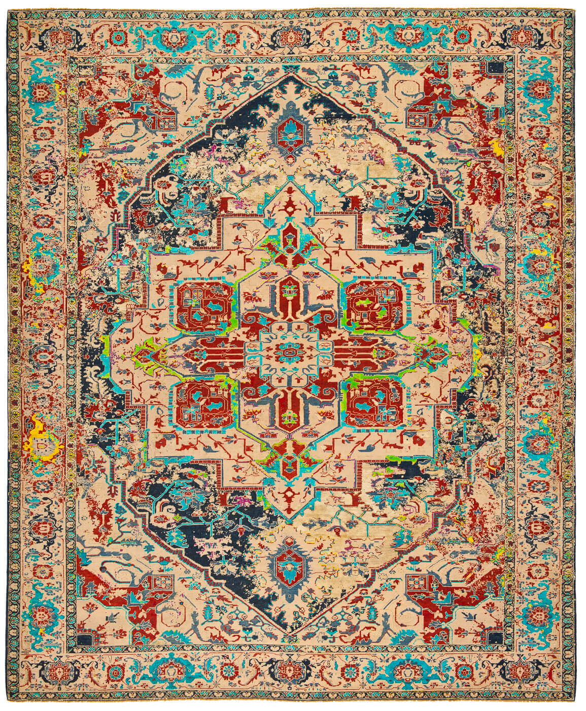 Serapi Multicolour Hand-knotted Rug