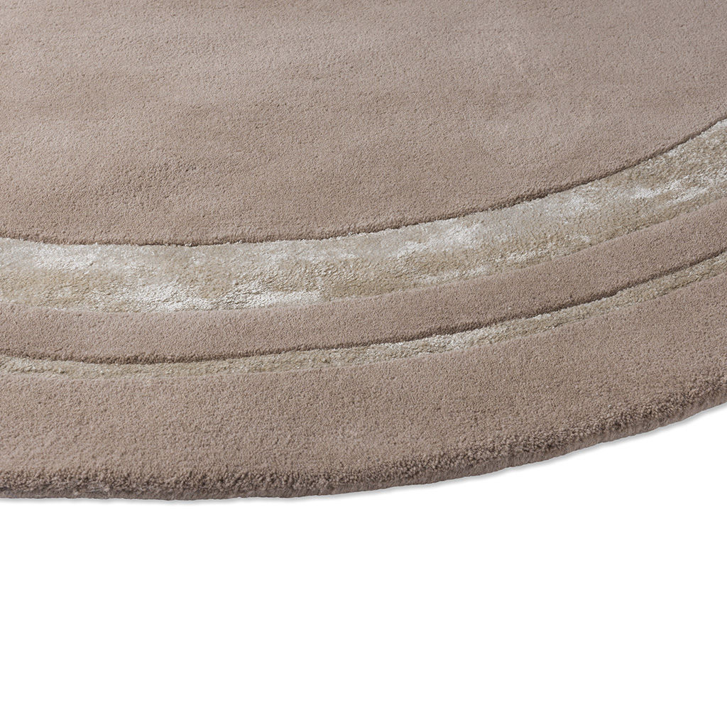 Redbrook Handwoven Beige Round Rug ☞ Size: Round 5' (Ø 150 cm)