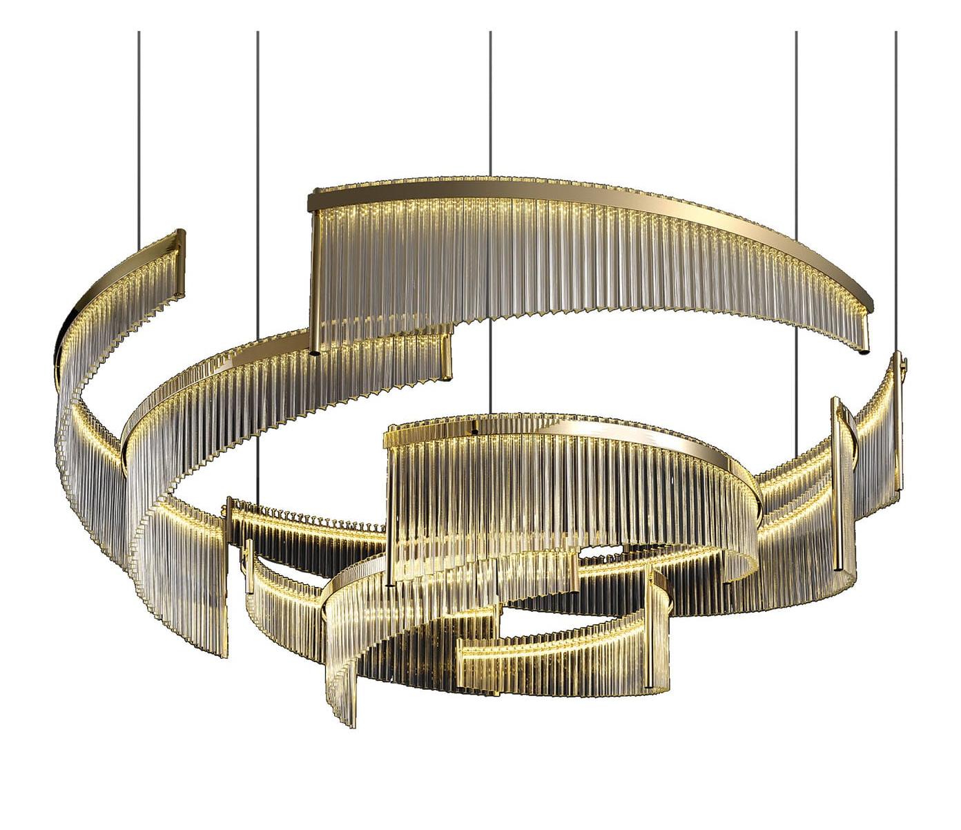 Murano Glass Prism Chandelier