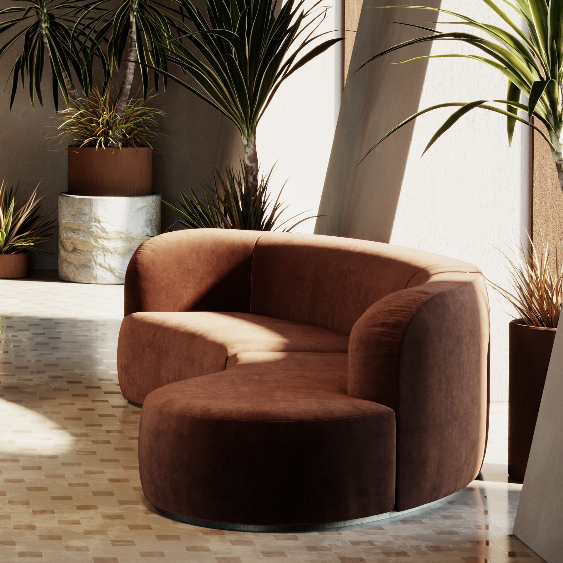 Bolla Curved Sofa