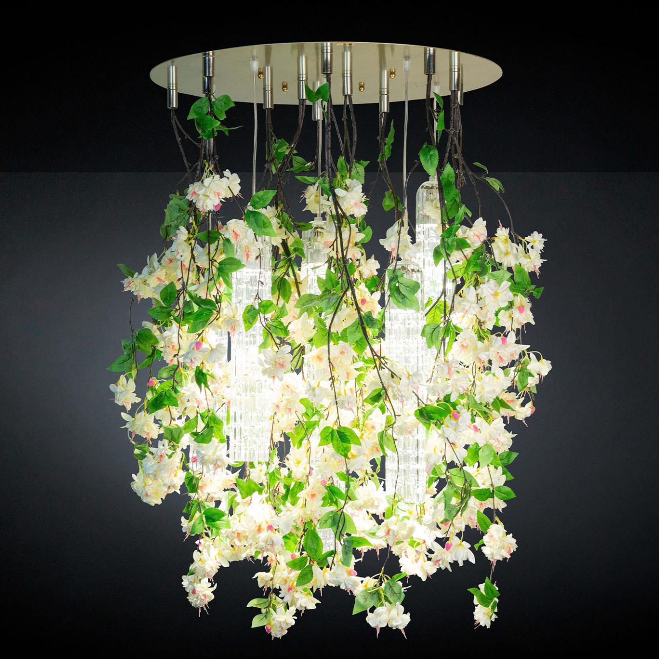 White Cascade Large Chandelier